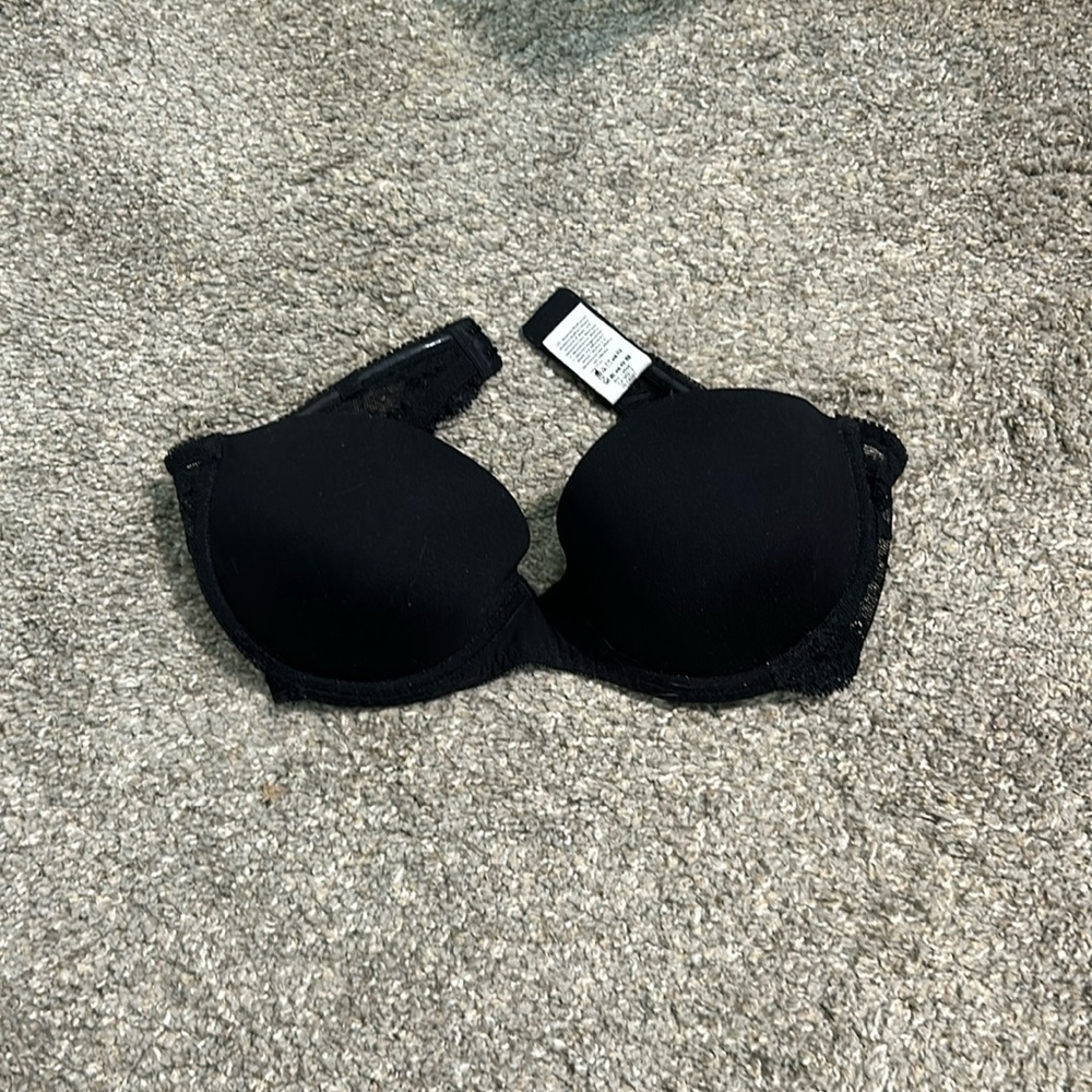 Calvin Klein black strapless bra